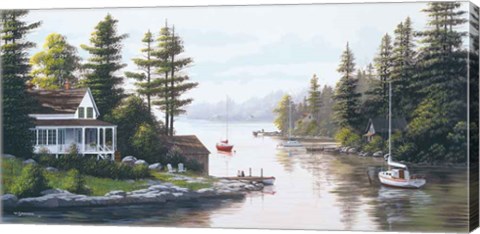 Framed Cottage Country Print