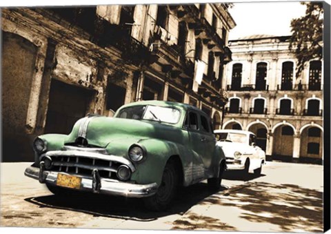 Framed Cuban Cars II Print