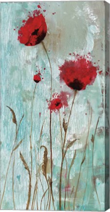 Framed Splash Poppies II Print