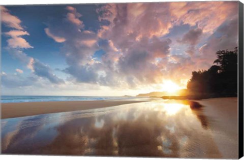 Framed Secret Beach Sunrise Print