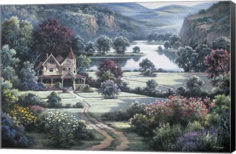 Framed Country Manor Print