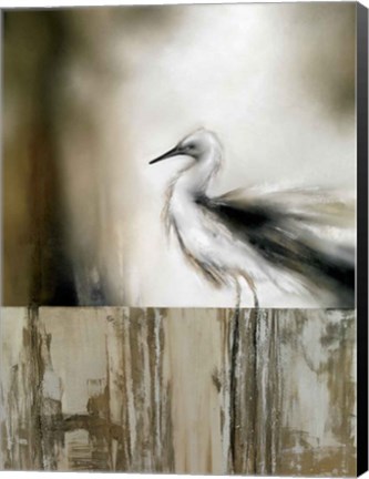 Framed Sea Mist &amp; the Egret Print