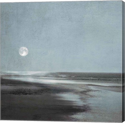 Framed Moonlit Beach Print