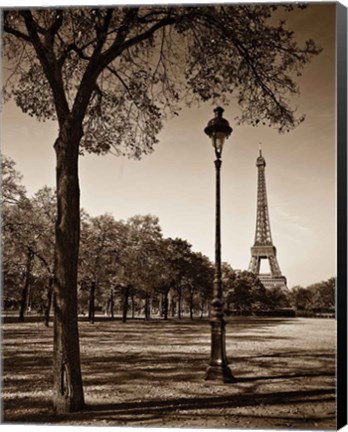 Framed Afternoon Stroll - Paris I Print