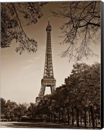 Framed Afternoon Stroll - Paris II Print