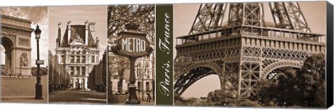 Framed Glimpse of Paris Print