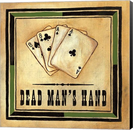 Framed Dead Man&#39;s Hand Print