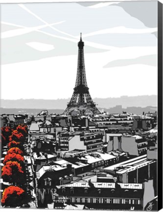 Framed Paris I Print