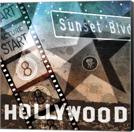 Framed Sunset Blvd Print