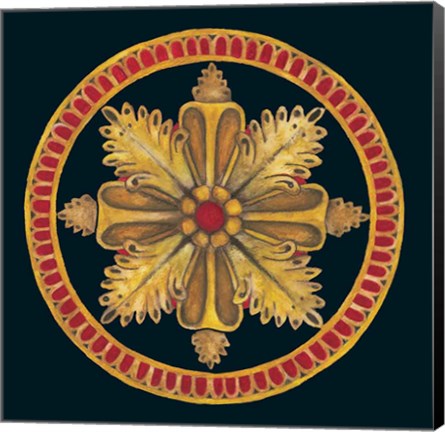 Framed Rosette II Print