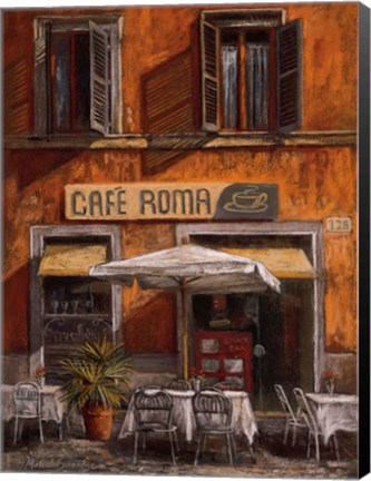 Framed Cafe Roma Print