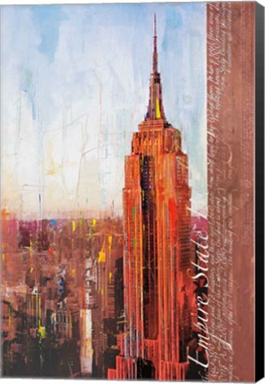 Framed Fifth Avenue and West 34th Street Print