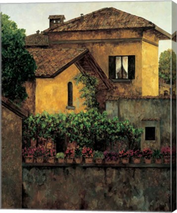 Framed Golden Villa Print