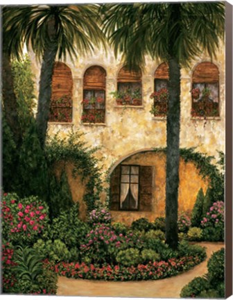 Framed Patio Gerona Print