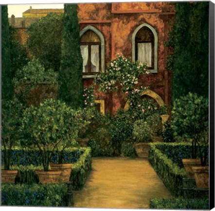 Framed Jardin Verona Print