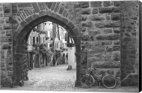 Framed Bicycle of Riquewihr Print