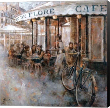 Framed Cafe de Flore, Paris Print