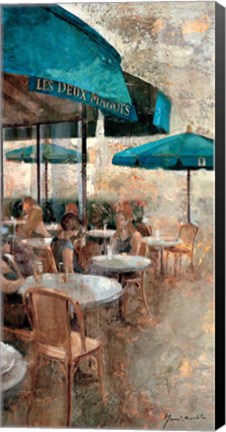 Framed Terraza Cafe Les Deux Magots Print