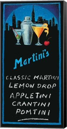 Framed Martinis Print