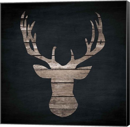 Framed Urban Antlers I Print