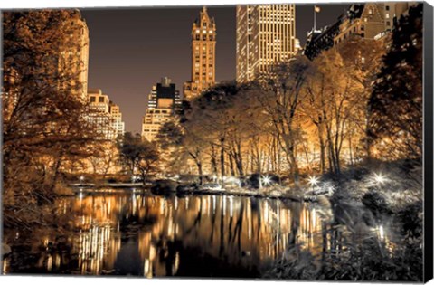 Framed Central Park Glow Print