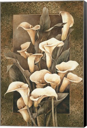 Framed Golden Calla Lilies Print