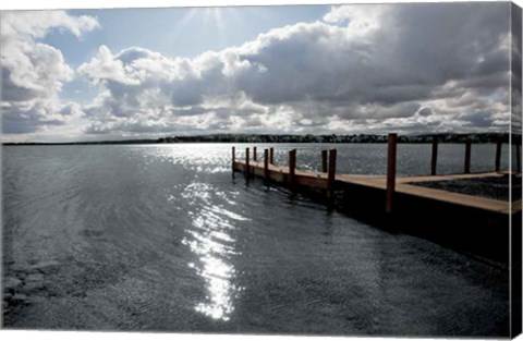 Framed Sunrise at Crooked Lake Print