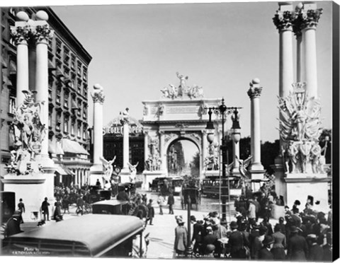 Framed Triumphal Plaster Arch Columns Celebrate Commodore Dewey Manila Victory Spanish American War Madison Square Park NY Print