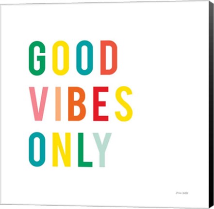 Framed Good Vibes Only Print