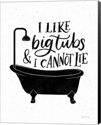 Framed Bathroom Puns II Black Print