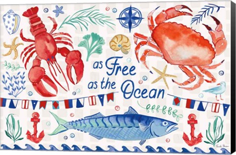 Framed Maritime Delight I Print