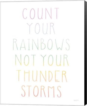 Framed Lets Chase Rainbows VII Print