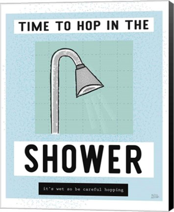 Framed Shower Hopping Print