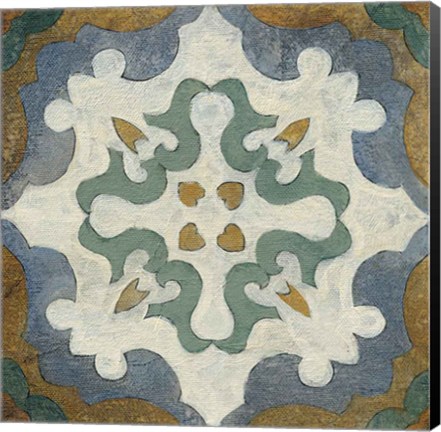 Framed Old World Tile VI Print
