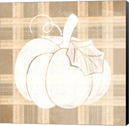Framed Plaid Pumpkin II Print