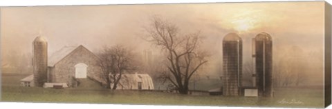 Framed Old Stone Barn Print