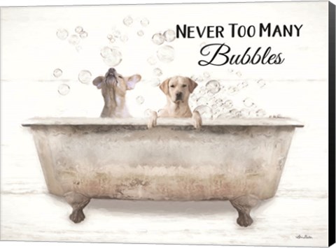 Framed Never Too Many Bubbles Print