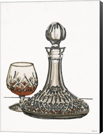 Framed Vintage Decanter 1 Print