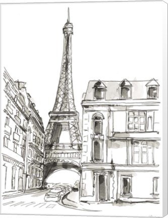 Framed Pen &amp; Ink Travel Studies I Print