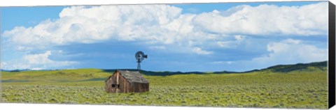 Framed Farmscape Panorama I Print