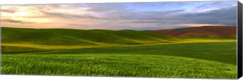 Framed Farmscape Panorama VI Print