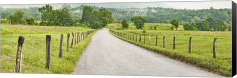 Framed Country Road Panorama I Print