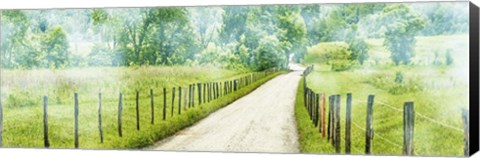 Framed Country Road Panorama II Print