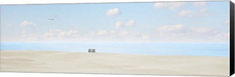 Framed Beachscape Panorama VII Print