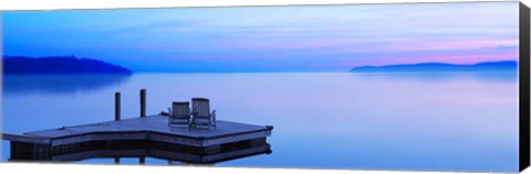 Framed Lakescape Panorama III Print