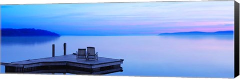 Framed Lakescape Panorama IV Print