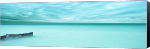 Framed Lakescape Panorama V Print