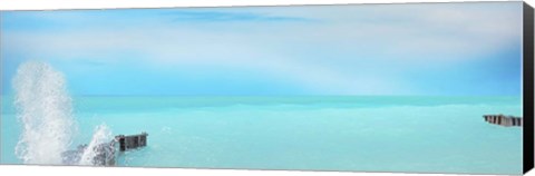 Framed Lakescape Panorama VI Print