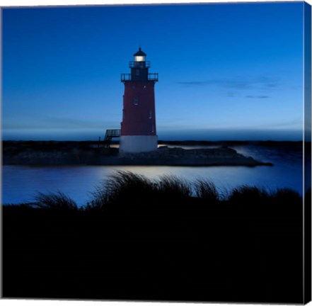 Framed Lighthouse at Night IV Print