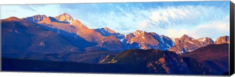 Framed Mountainscape Panorama III Print